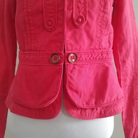 Anthropologie Elevenses Red Jacket - Picture 7 of 11